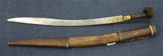 A Turkish Yatagan, overall 31.5in.